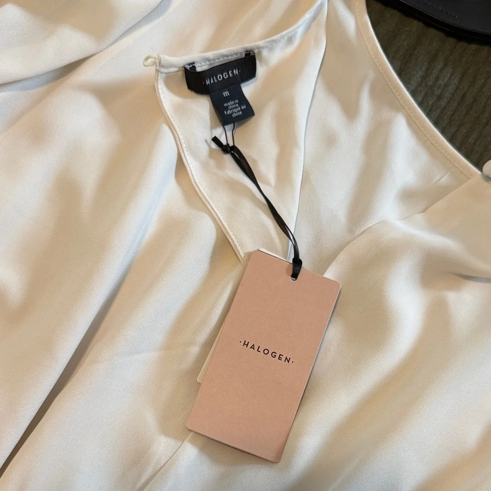 Elegant Cream Pleated Dress - Picture 5 of 5